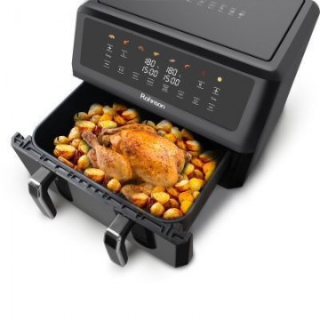 Rohnson R-2864 Air Fryer με Διπλό Αποσπώμενο Κάδο 10.4lt Μαύρο